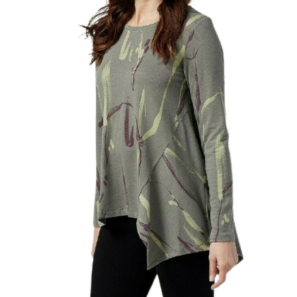 LOGO Lounge Lori Goldstein Printed French Terry